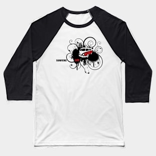 Surfer's Life on Creme Baseball T-Shirt